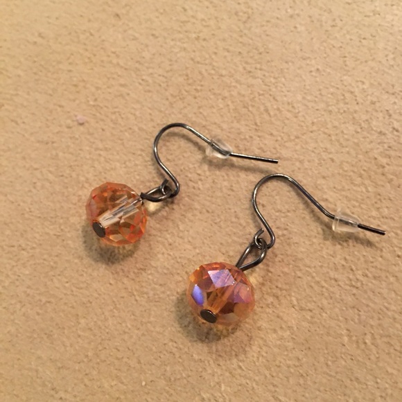 Jewelry - Faceted Crystal Bead Earrings